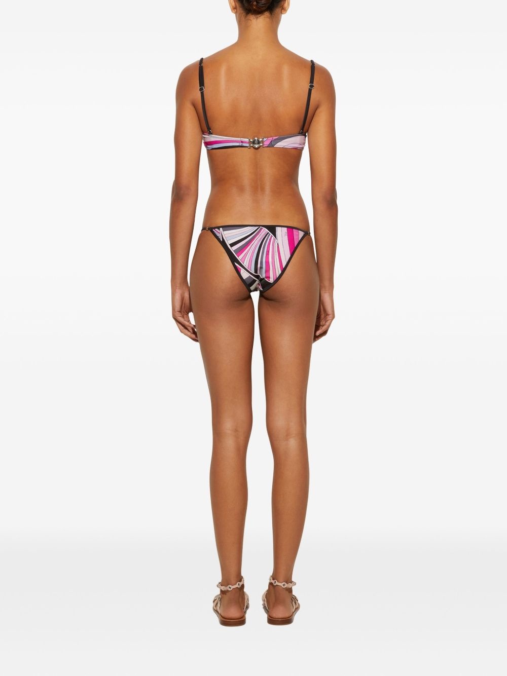 Iride-print bikini brief - 4