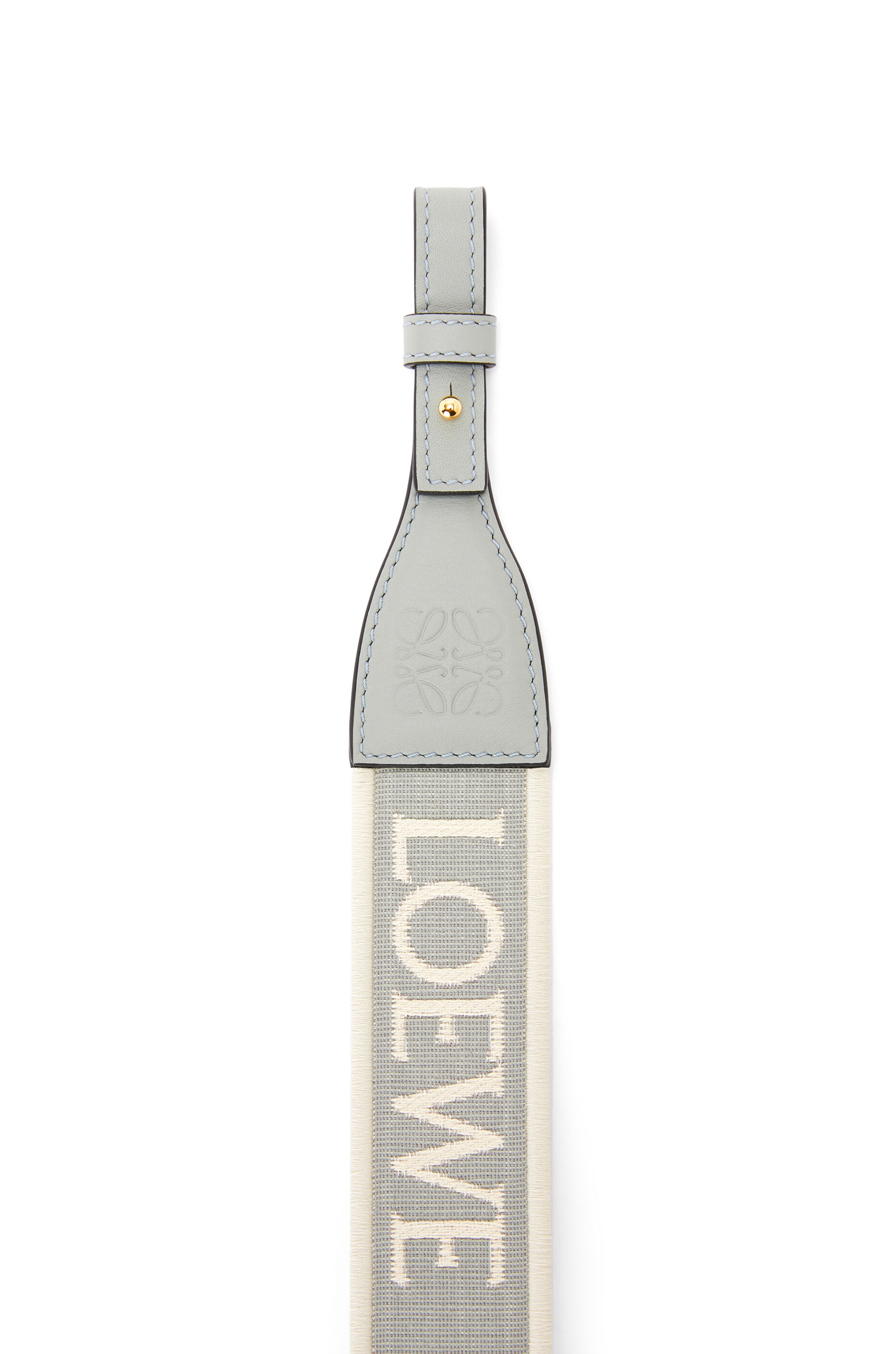 Anagram loop strap in jacquard and calfskin - 2