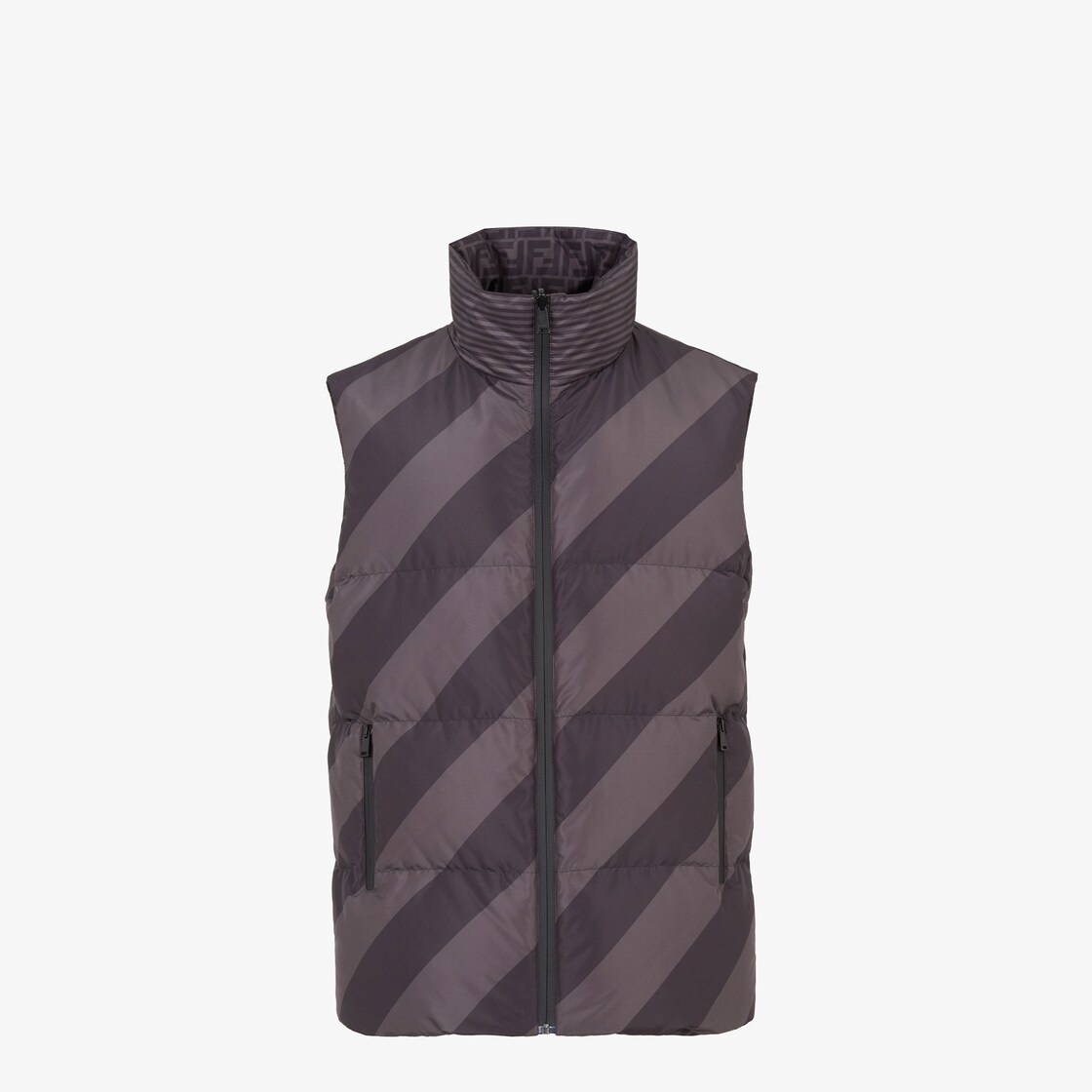 Black nylon gilet - 4
