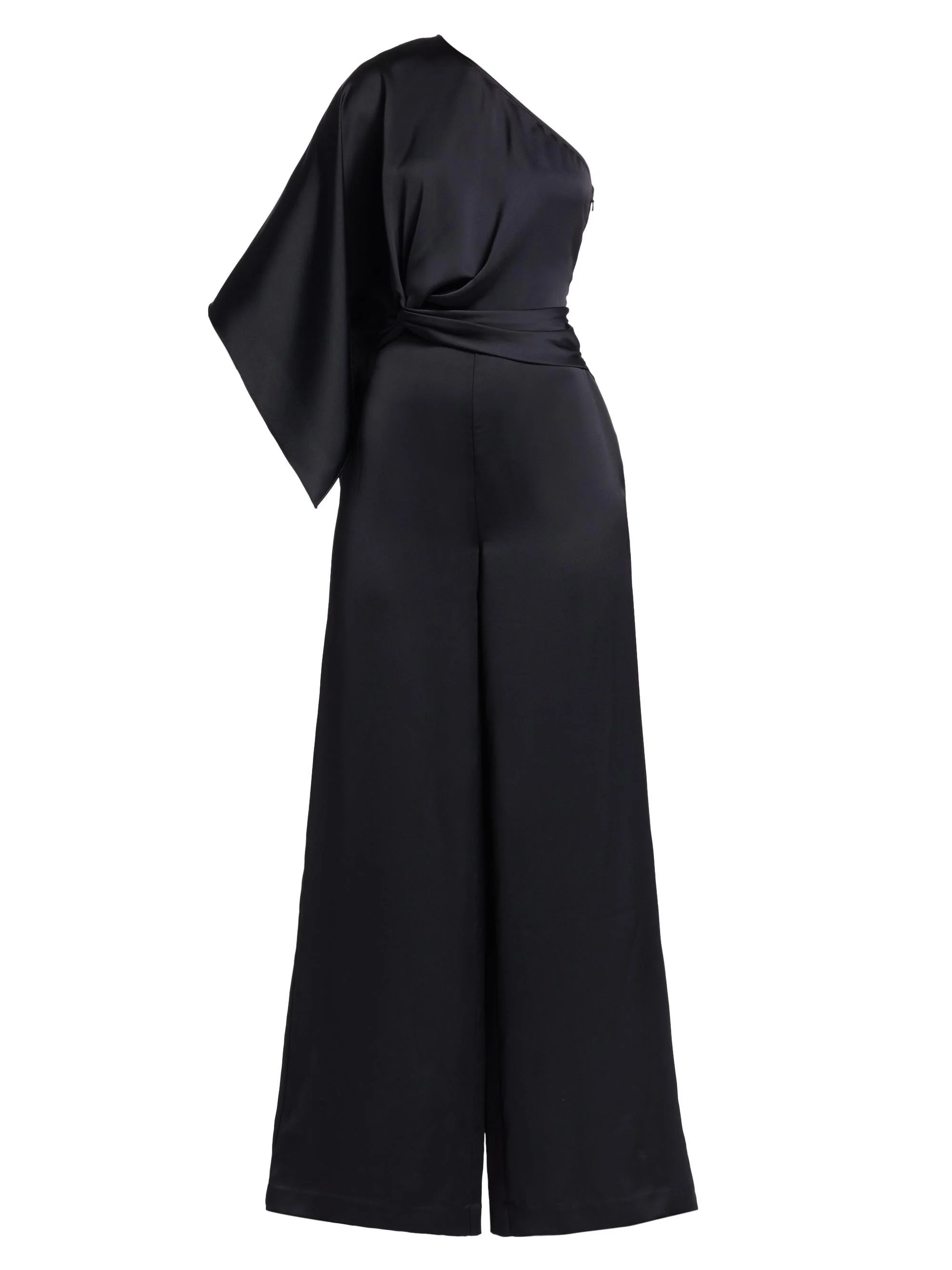 Women's Simone One-Shoulder Jumpsuit - Black - 1