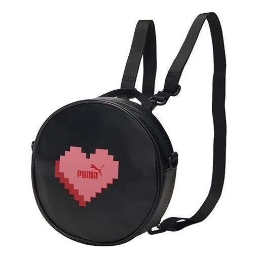 (WMNS) PUMA Core Round Backpack 'Black Red' 076960-04 - 1
