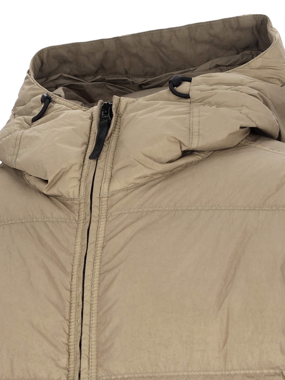 LOGO HOODED DOWN JACKET - 4