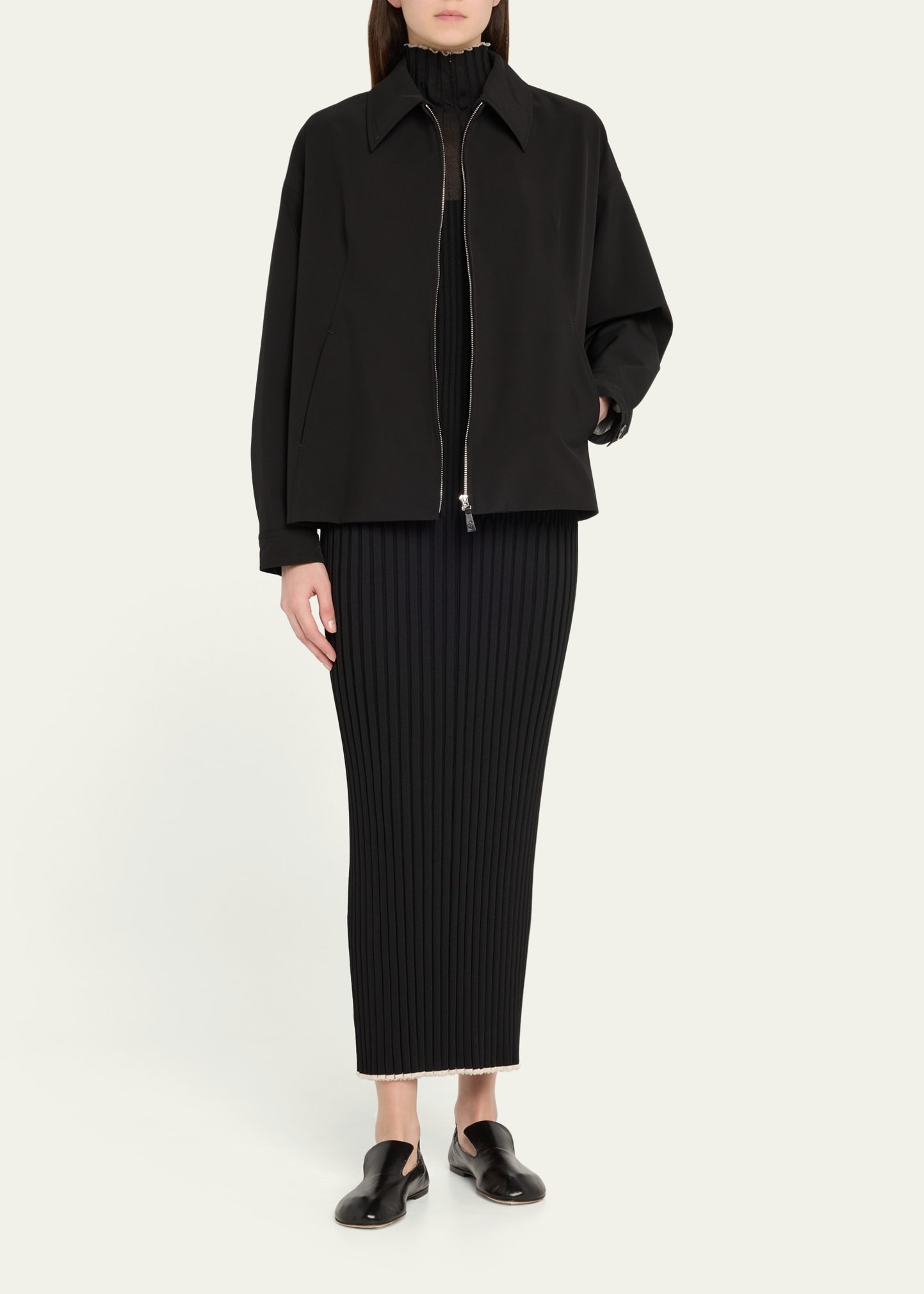 Sibyl Zip Front Stretch Nylon Jacket - 2