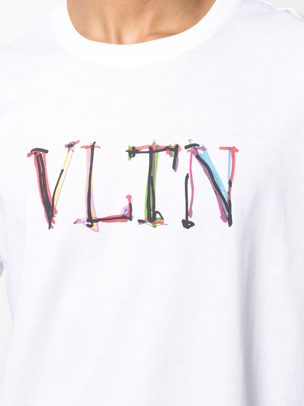 logo print T-shirt - 5