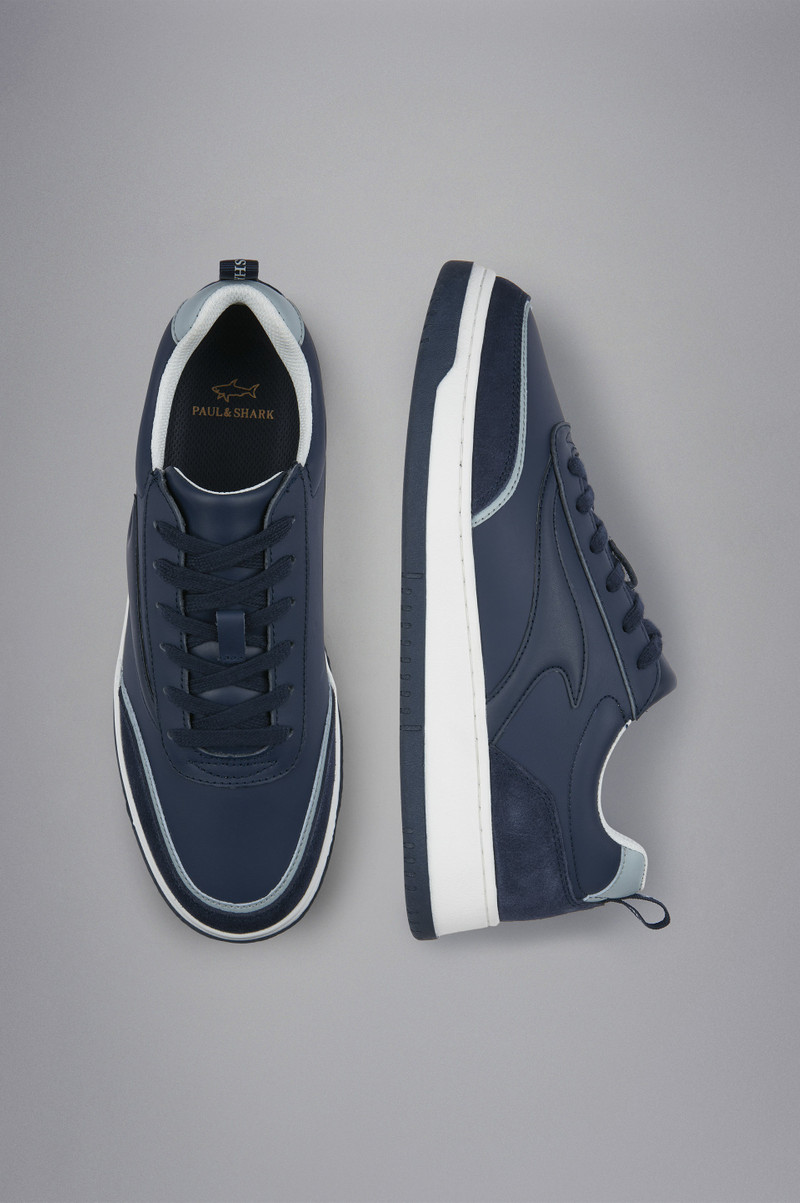 Paul & Shark CLUB FIN LEATHER SNEAKERS outlook