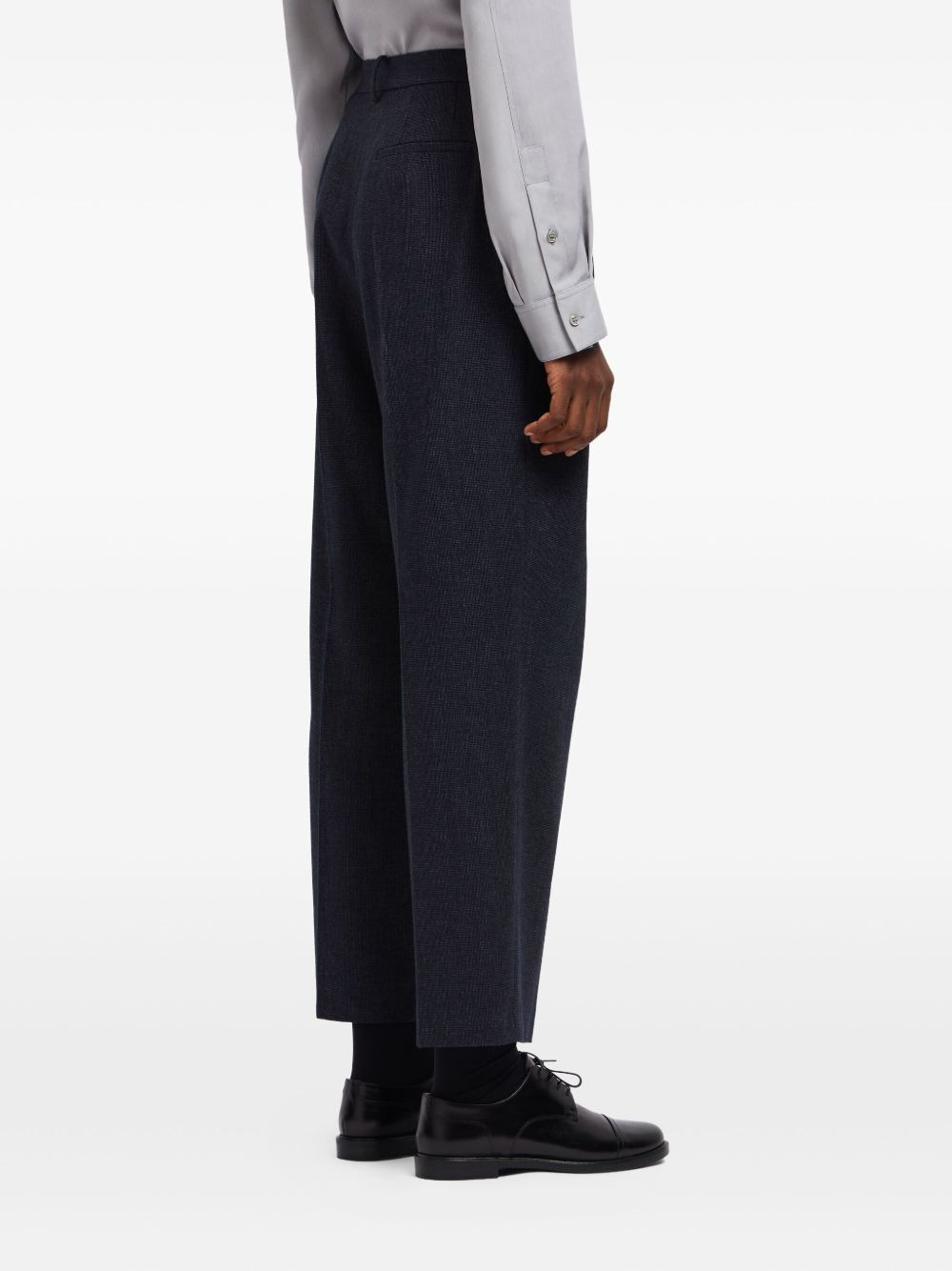 pleated-front pants - 4