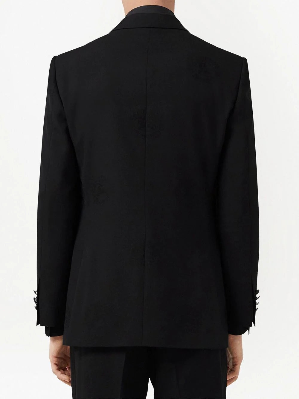 OAK LEAF CREST JACQUARD TUXEDO JACKET - 3