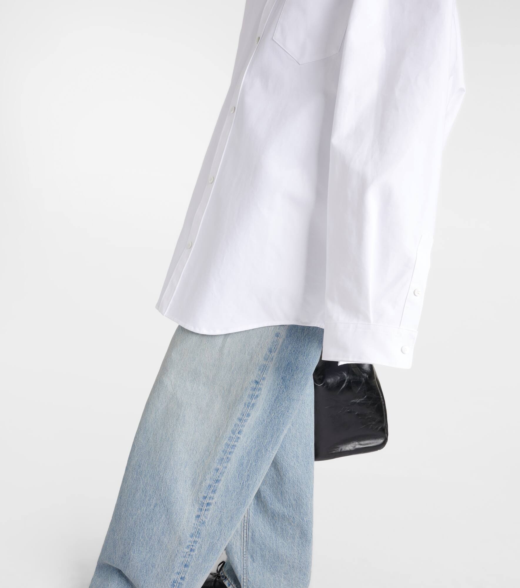 Outerwear oversized cotton poplin shirt - 5