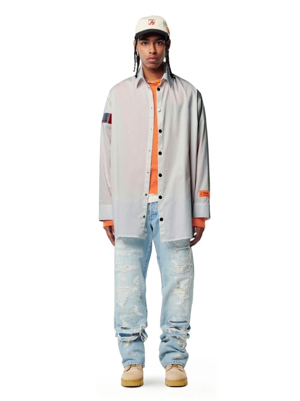 LS POPELINE TAPE SHIRT - 2