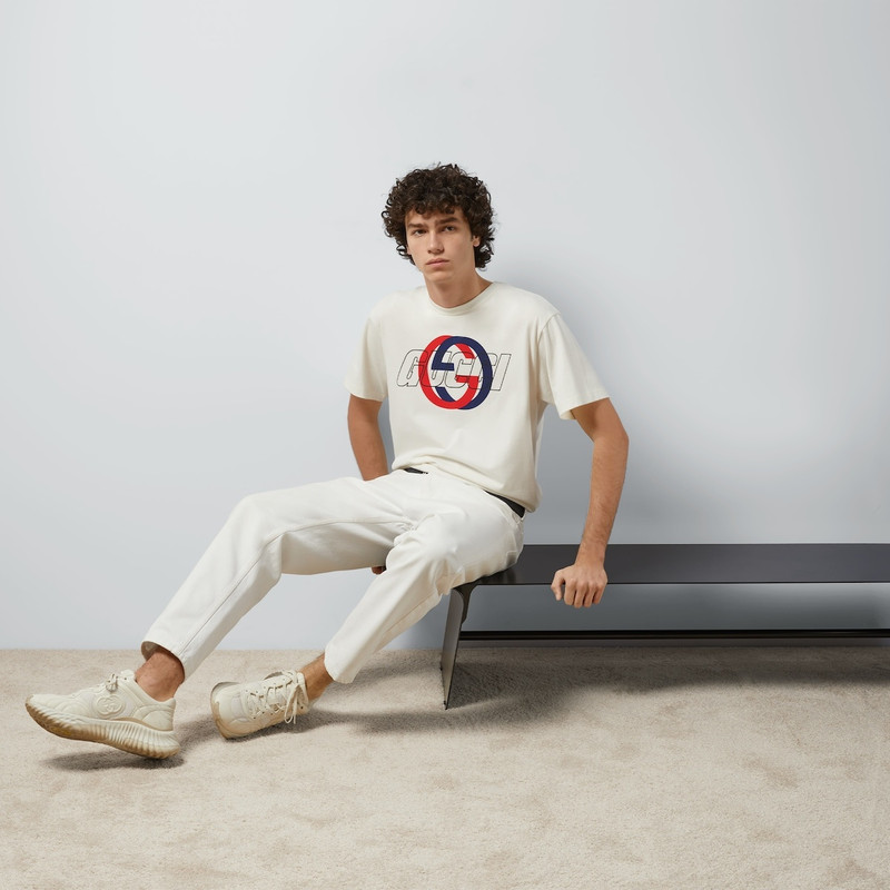 GUCCI Cotton jersey printed T-shirt outlook