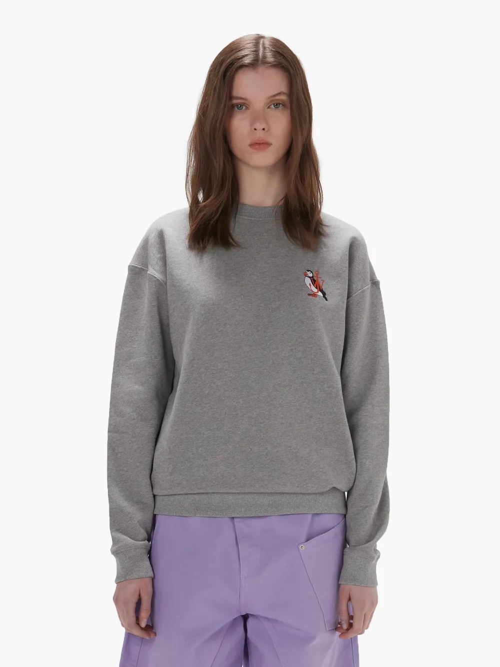 SWEATSHIRT WITH PUFFIN EMBROIDERY - 2