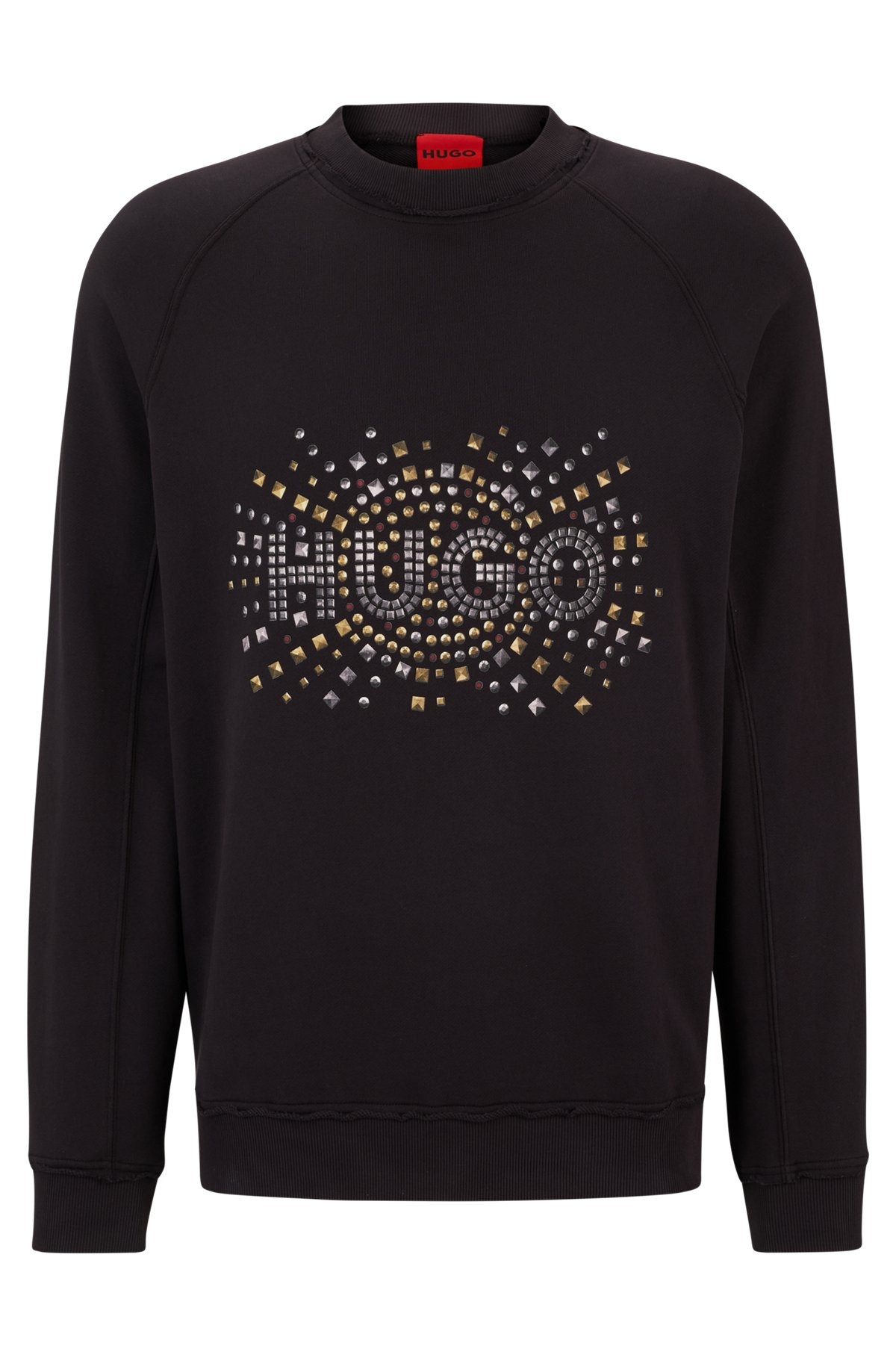 COTTON-TERRY SWEATSHIRT WITH STUD-EFFECT LOGO ARTWORK - 1