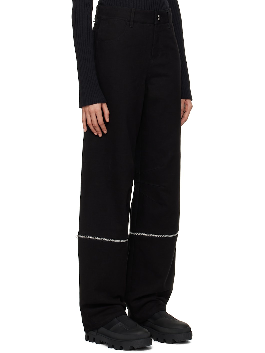 Moncler x Willow Smith Black Canvas Trousers - 2