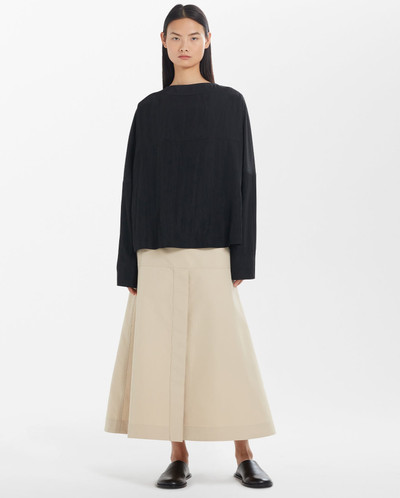 Studio Nicholson Carmen Paneled Skirt With Front Vent - Pearl outlook