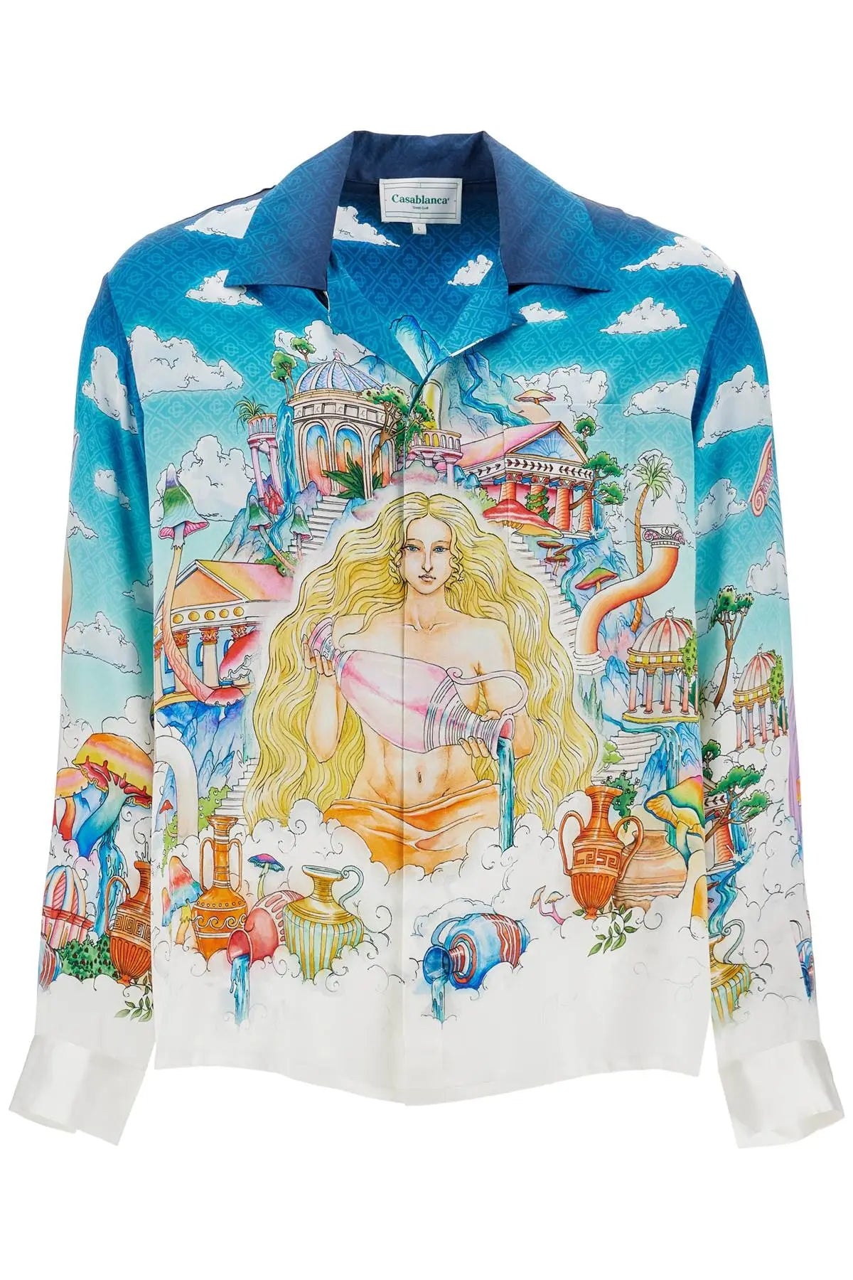 CASABLANCA カサブランカ　silk shirt 楽天市場】CASABLANCA／カサブランカ／LONG SLEEVE SILK SHIRT