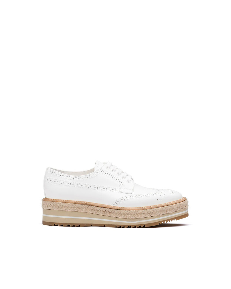 Prada Microsole brushed leather shoes outlook