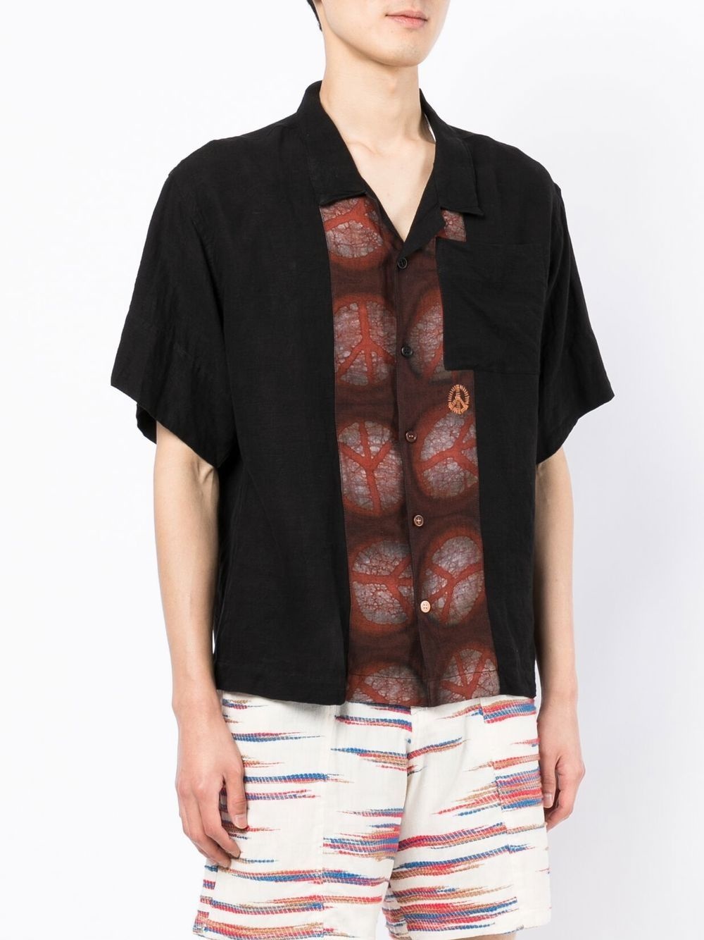 PEACE GREETINGS LINEN SHIRT - 2