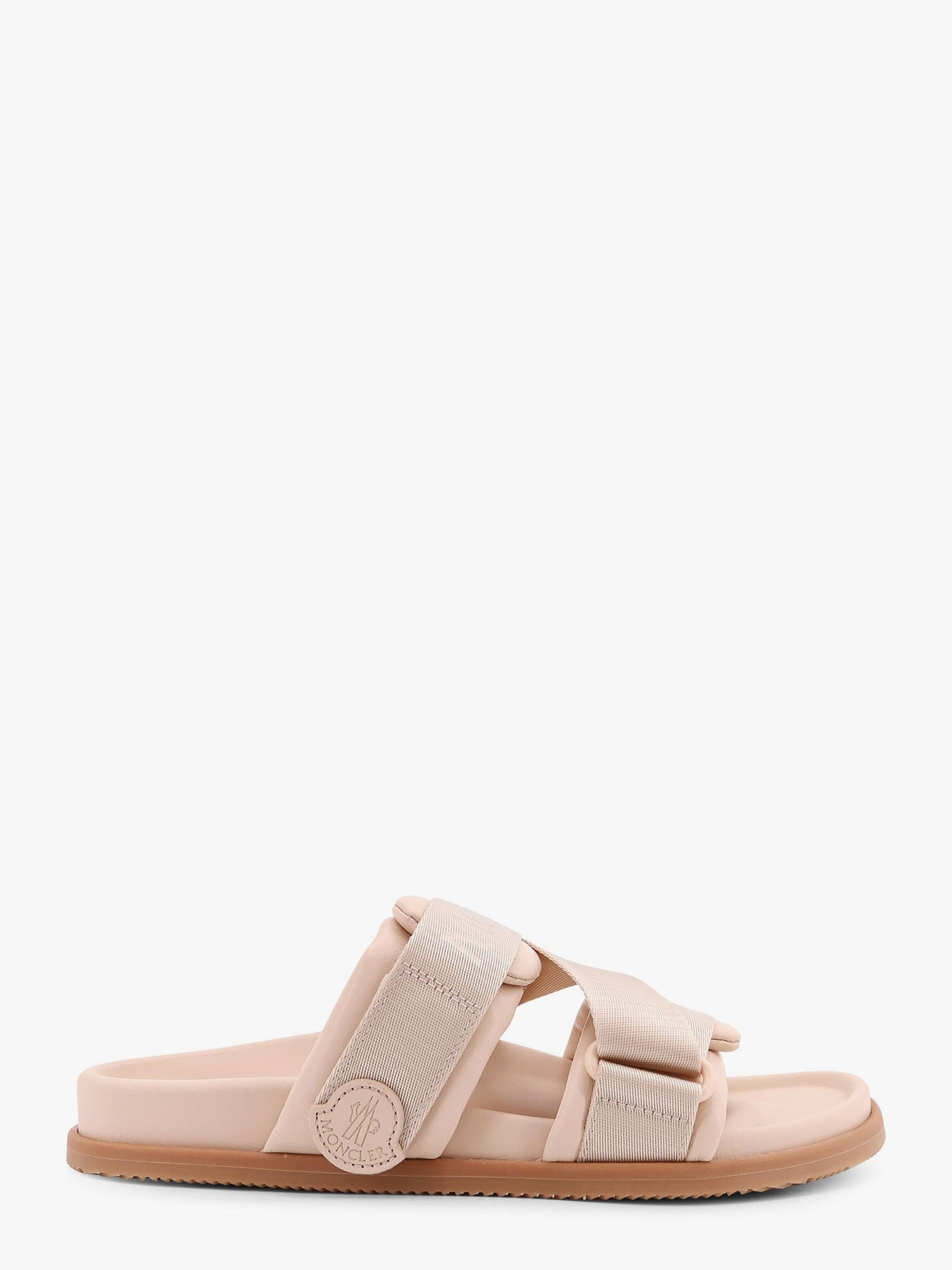 Mon Summer Leather Sandals With Nylon Details - 1