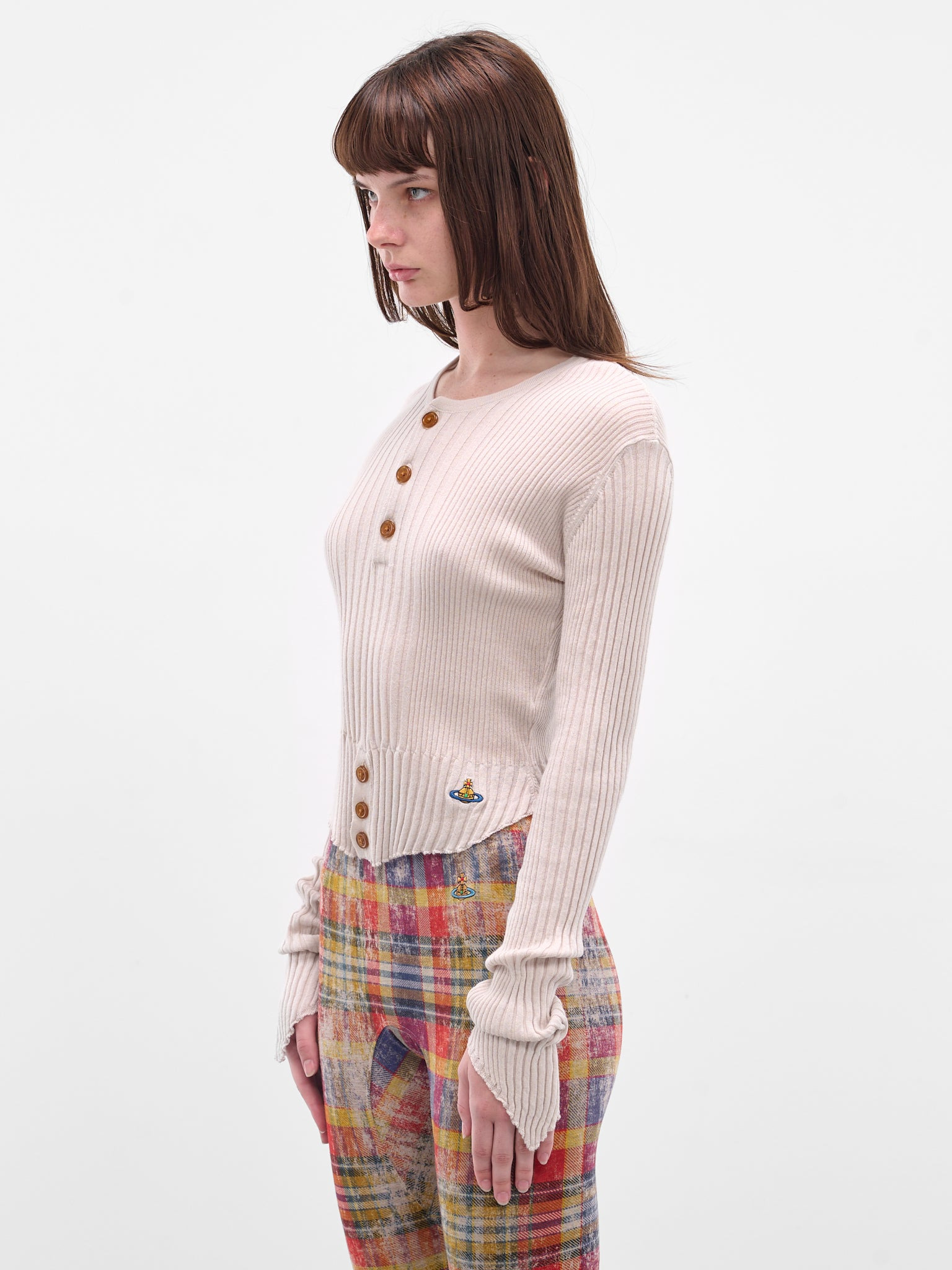 Beige Tegan Cashmere Knit Top - 2