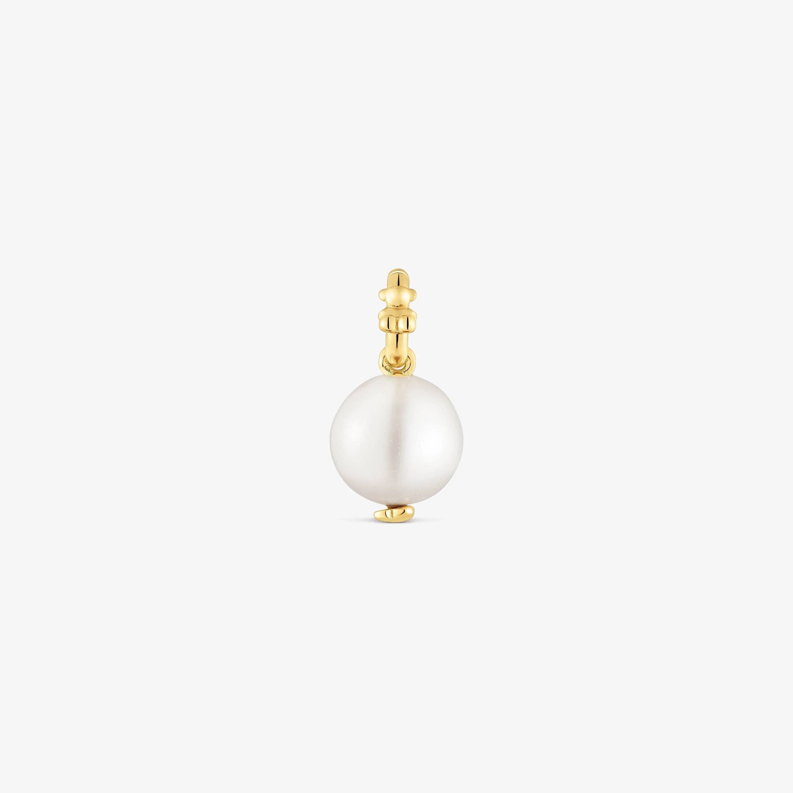 Small 18K gold vermeil Pendant with pearl Medallions - 1
