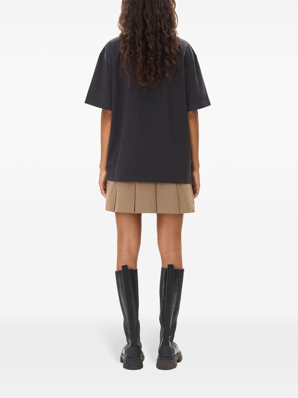 logo-embroidered T-shirt - 4