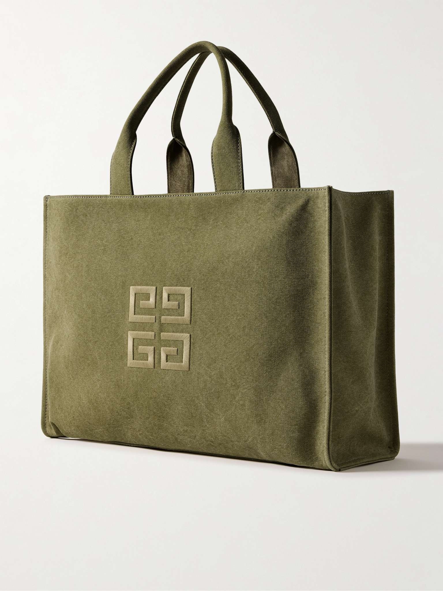 Logo-Embroidered Canvas Tote Bag - 4