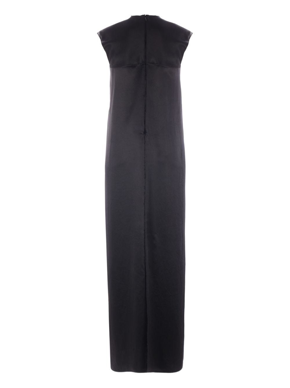 sleeveless raw-edge dress - 2