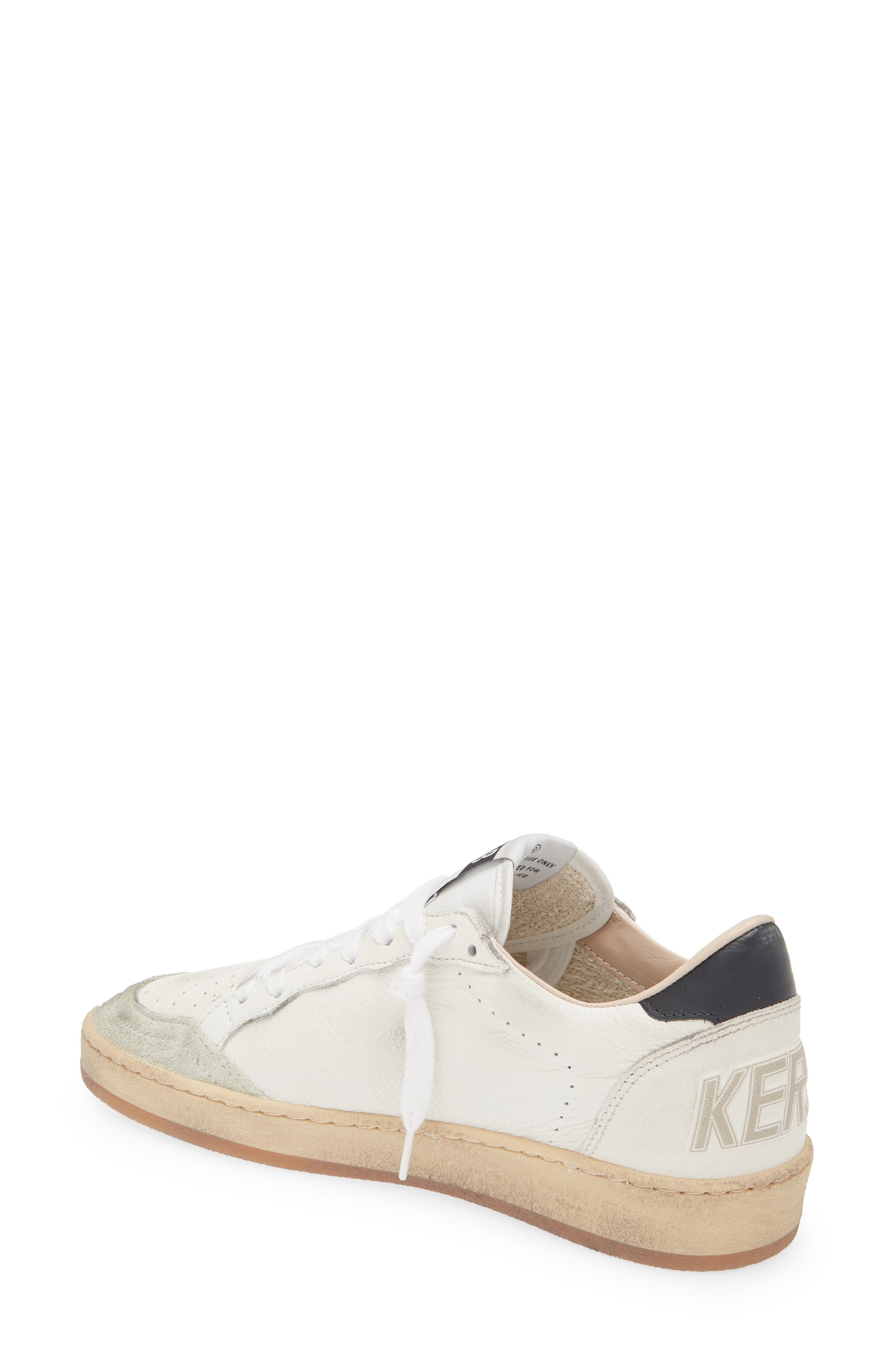 Golden Goose Ball Star Low Top Sneaker in White/Ice/Beige Brown Leo at Nordstrom - 2