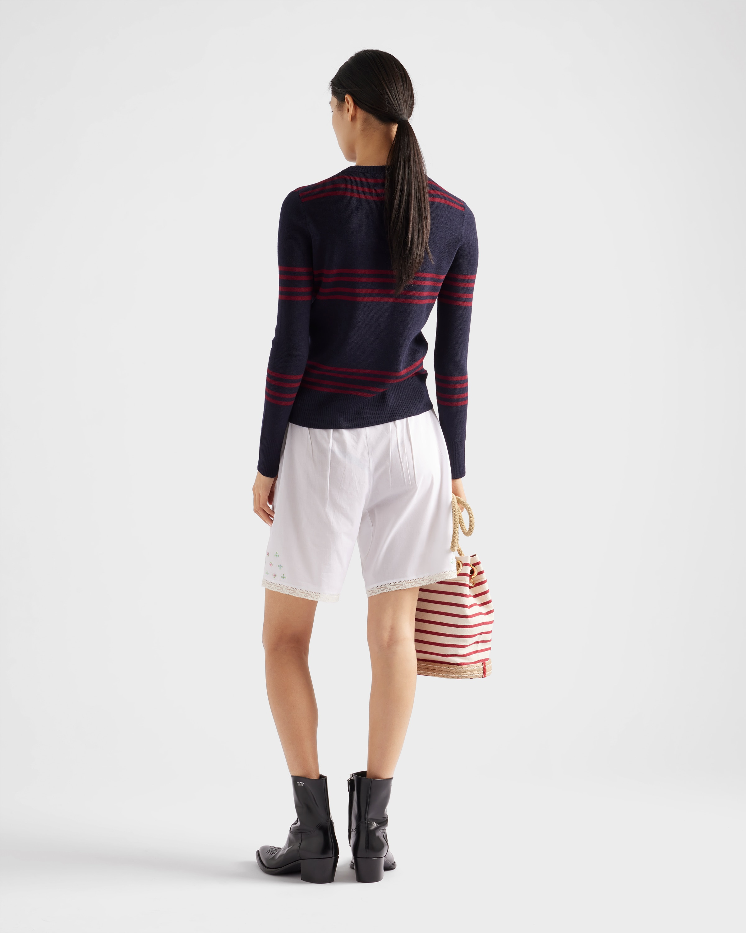 Wool crew-neck sweater - 5