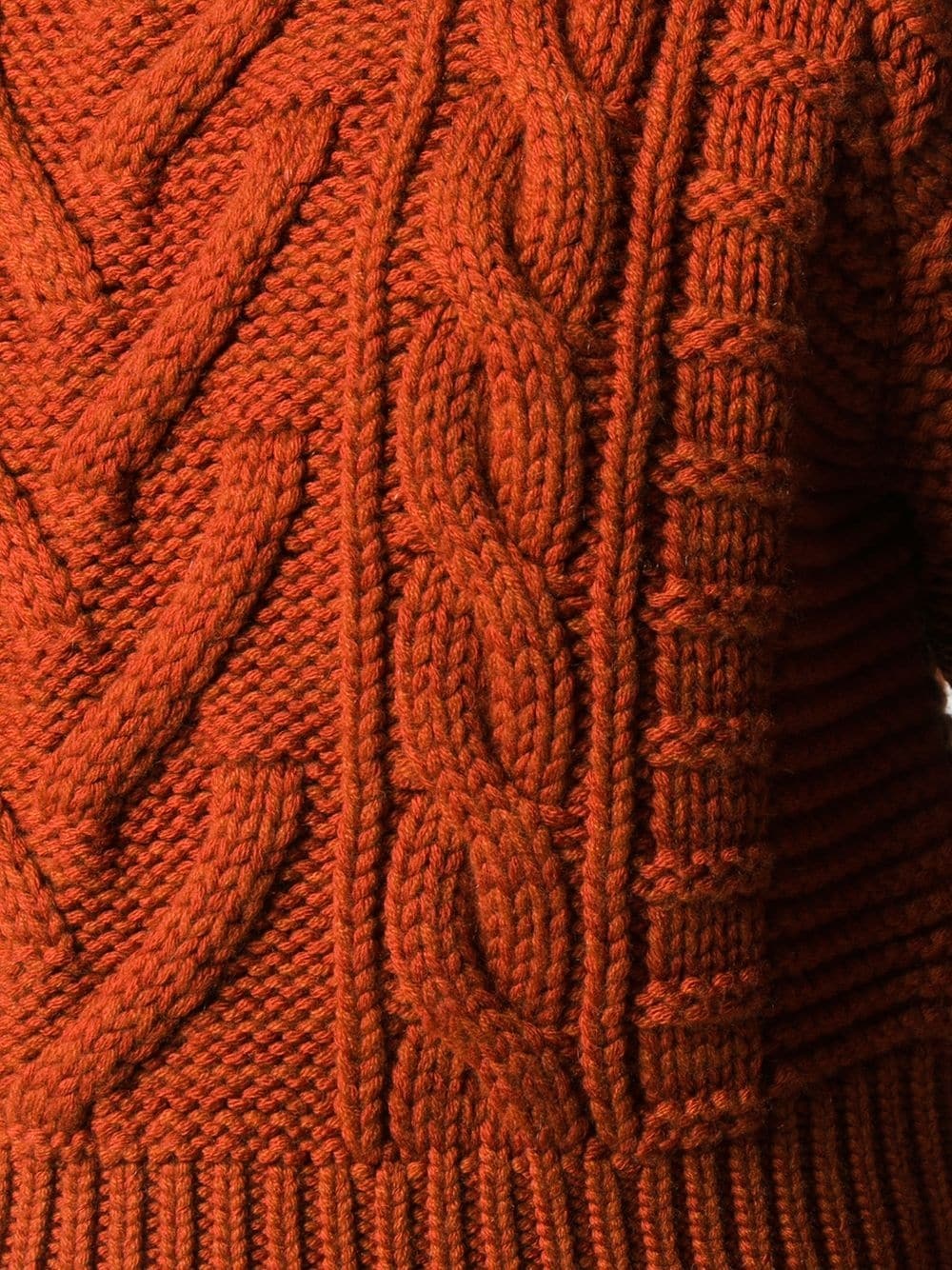 cable-knit rollneck jumper - 5