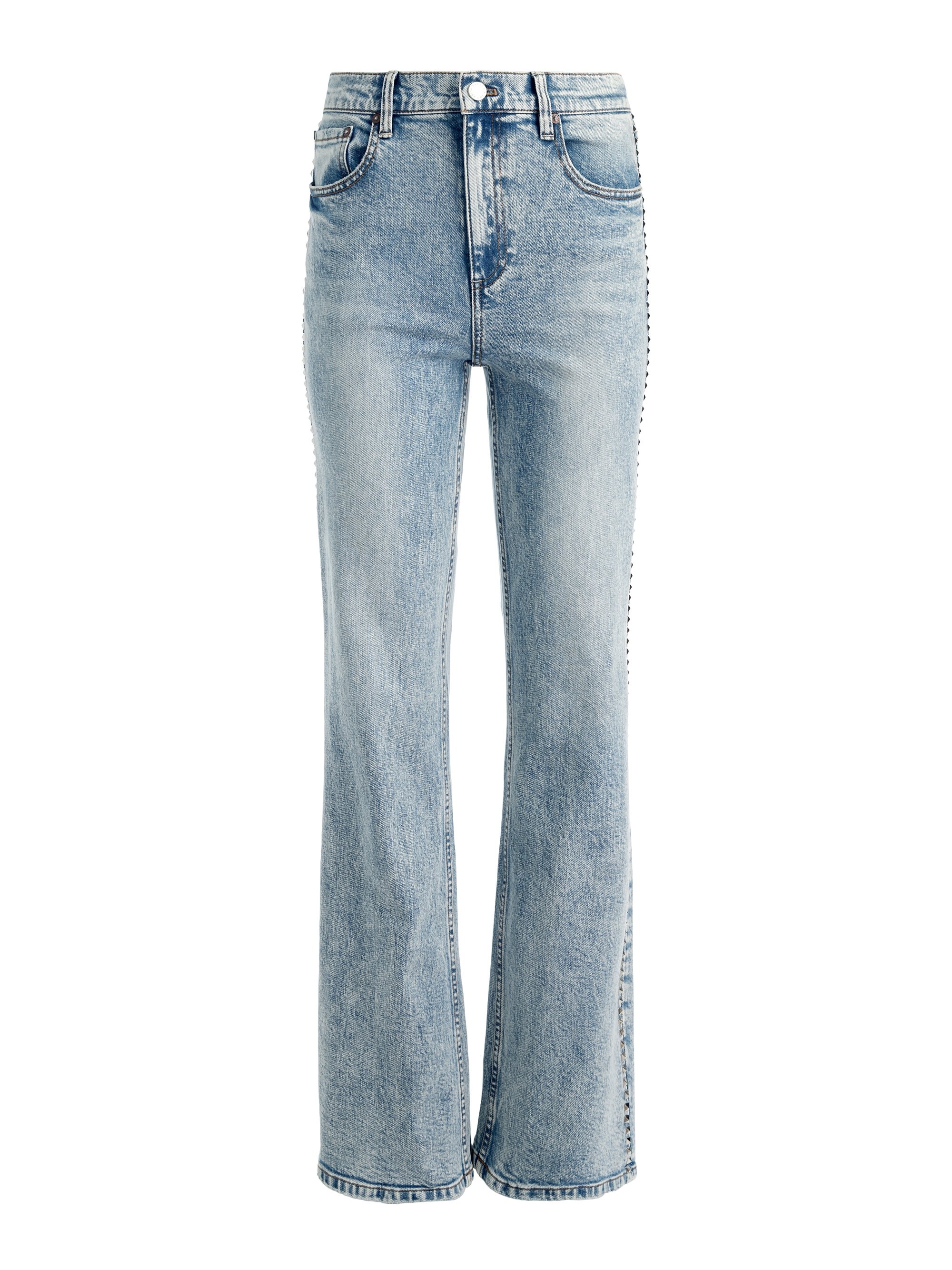 BODIE HIGH RISE BOOTCUT STUDDED JEAN - 1