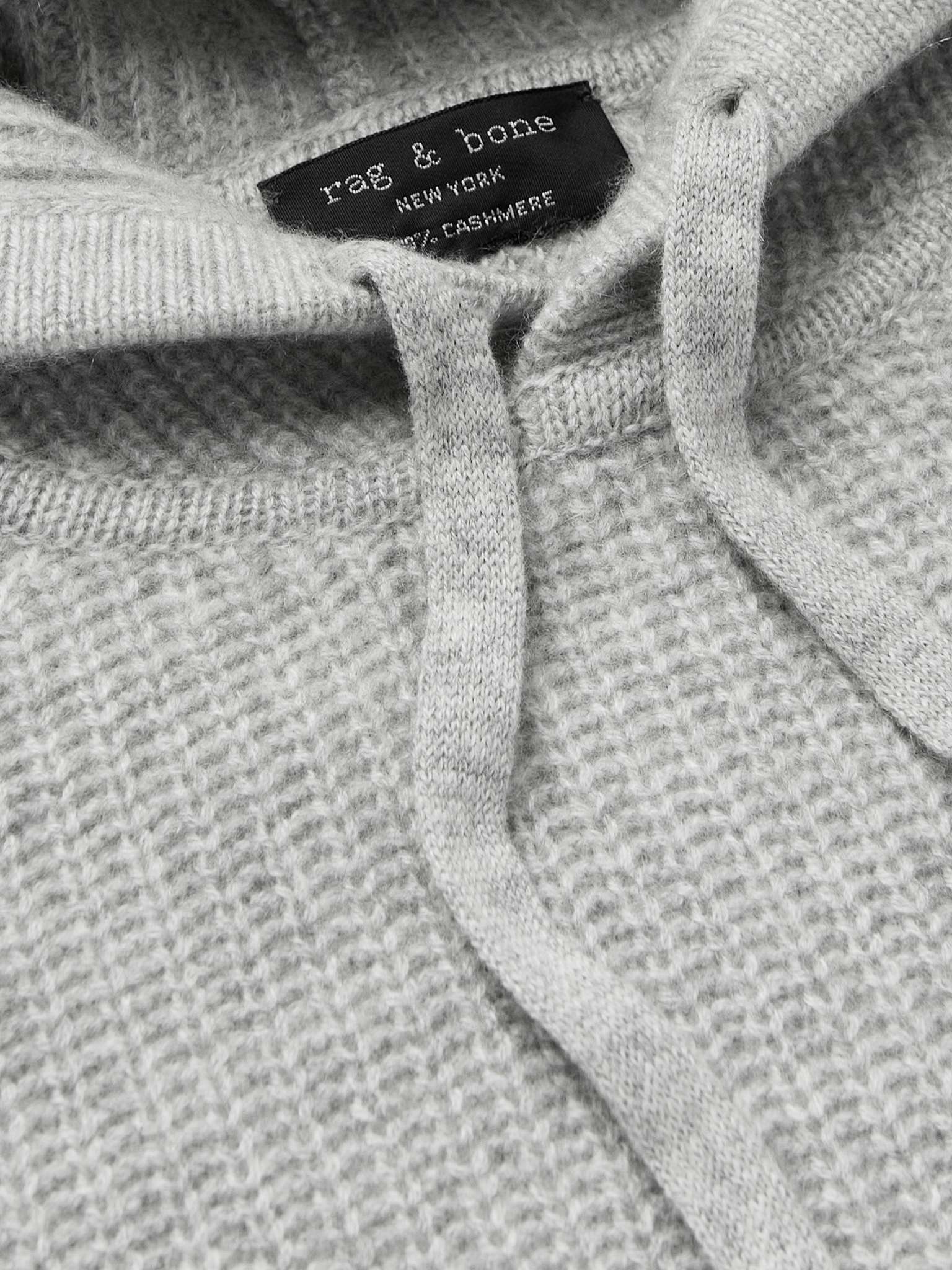 Pierce Ribbed Cashmere Hoodie - 5