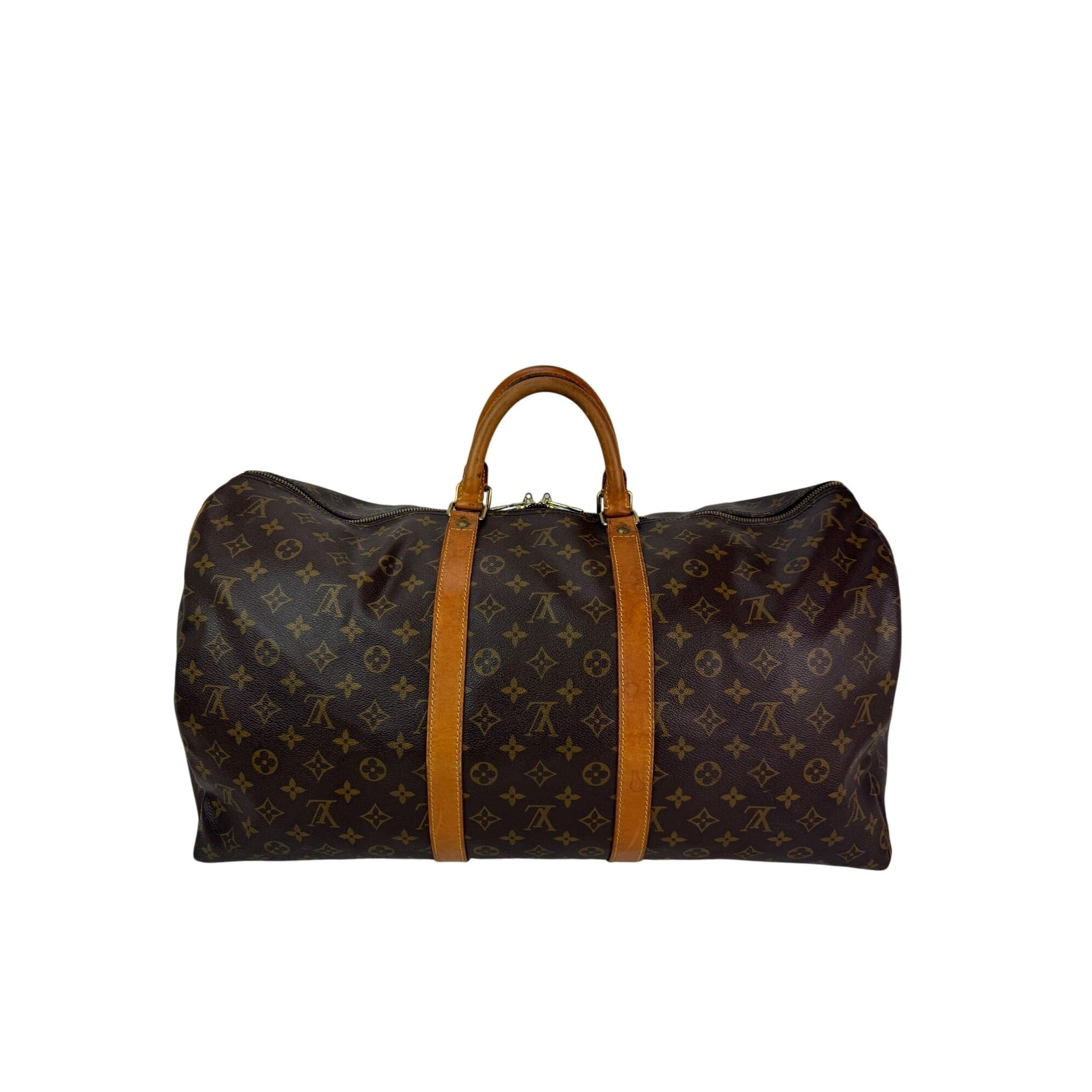 Louis Vuitton Keepall 55 Monogram Canvas Duffle Bag Luggage - 2