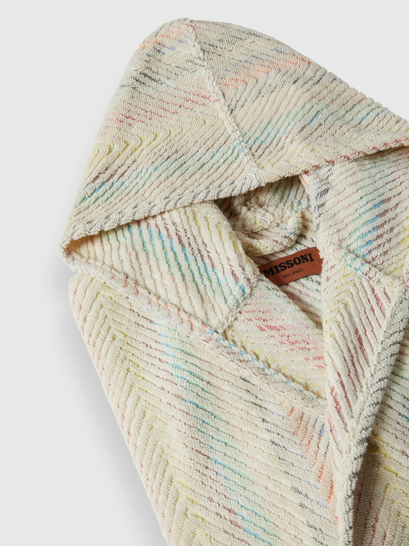 Harmony chevron cotton terry bathrobe 3