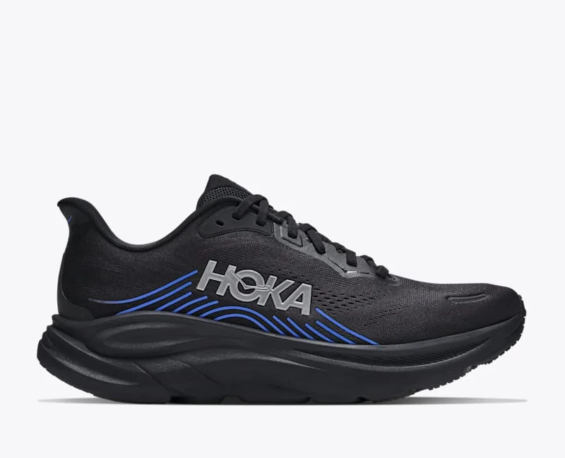Men's Clifton 11 Shoes in Black/Virtual Blue - 1