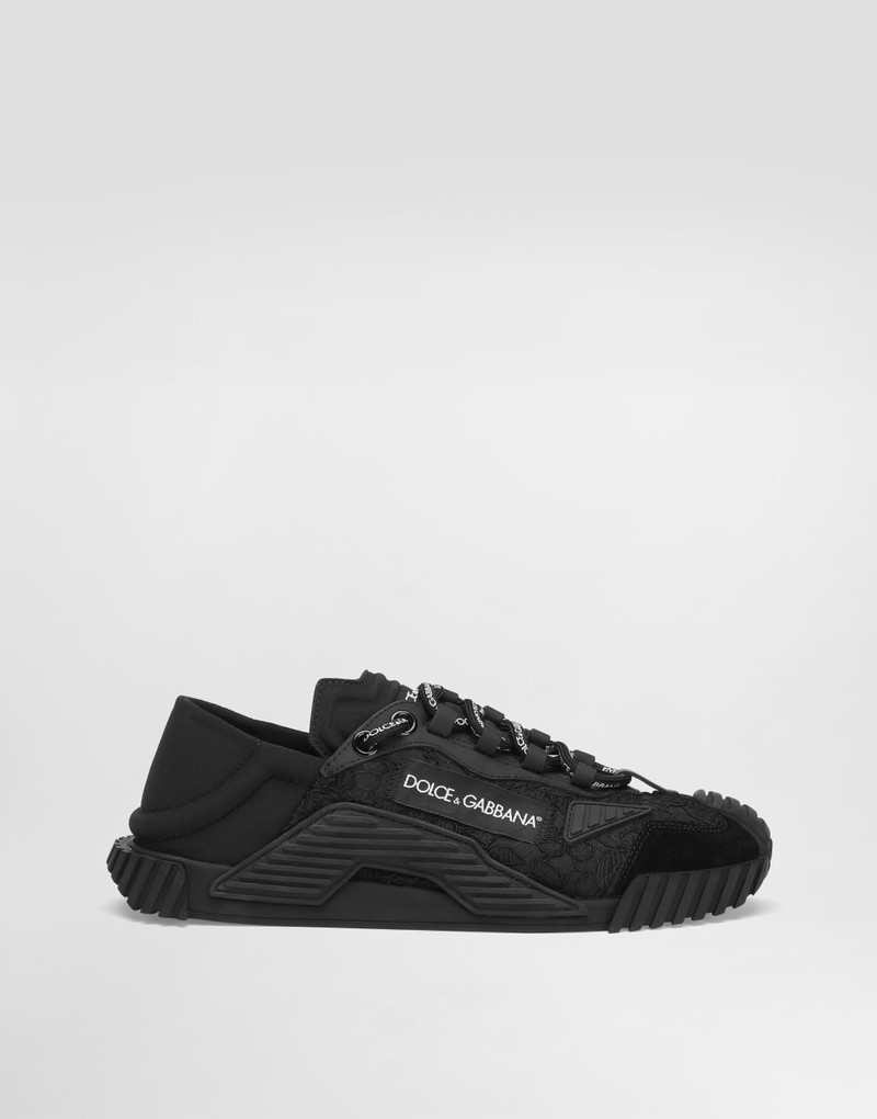 Mixed-materials NS1 slip-on sneakers 1