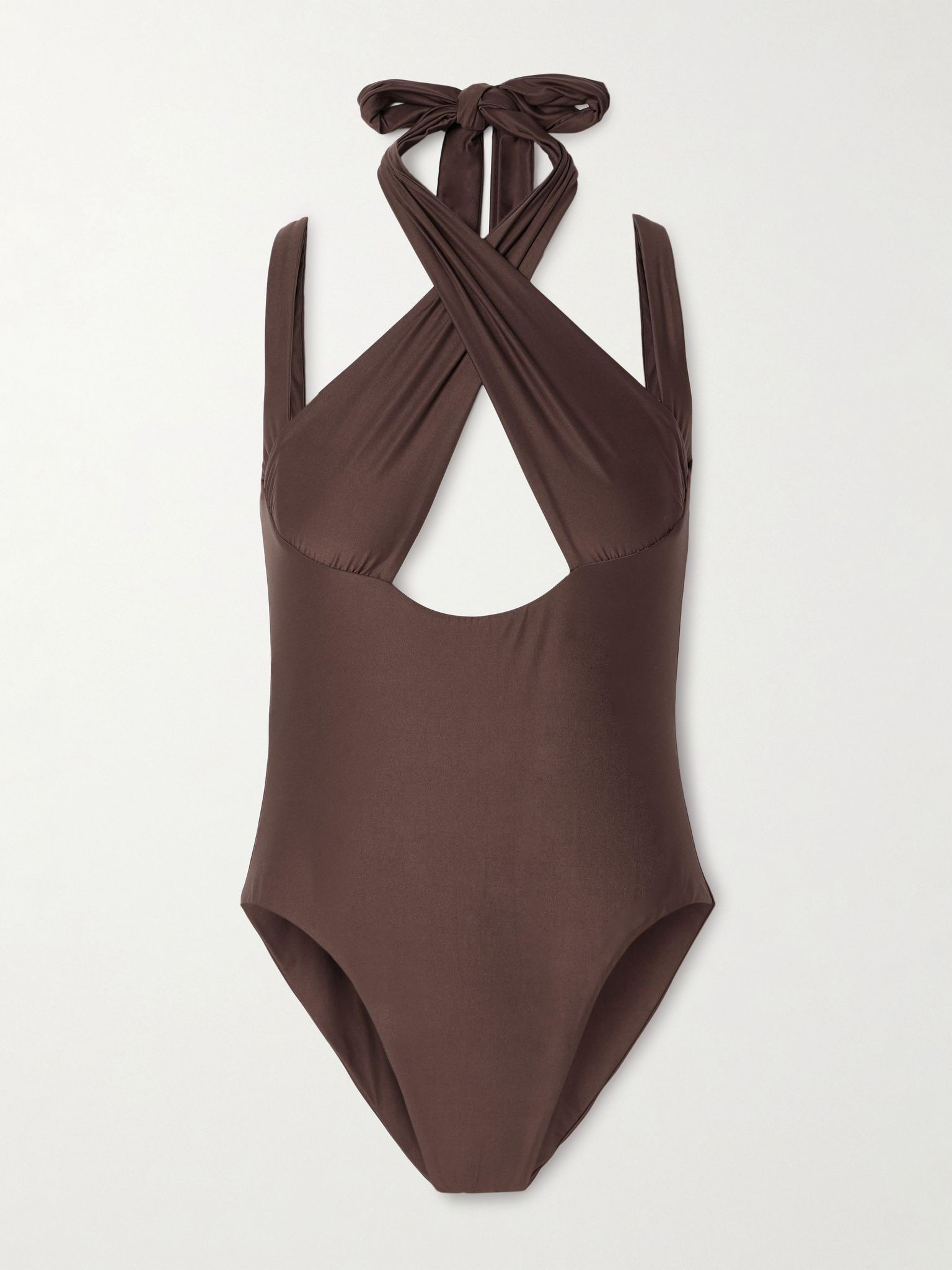 La Sirene halterneck swimsuit Chocolate - 1