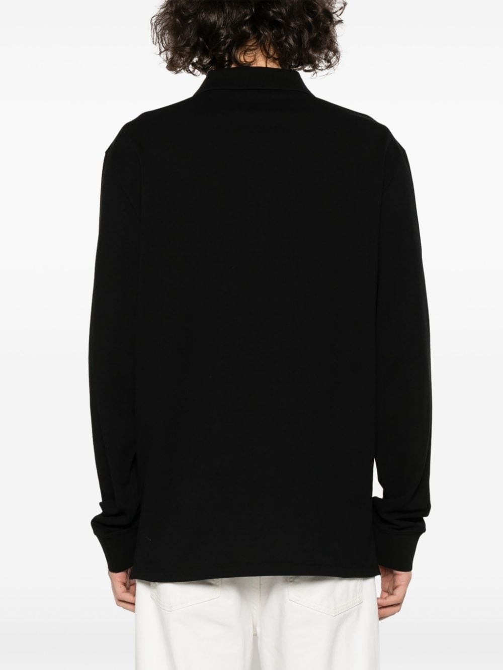 embroidered-logo polo shirt - 7