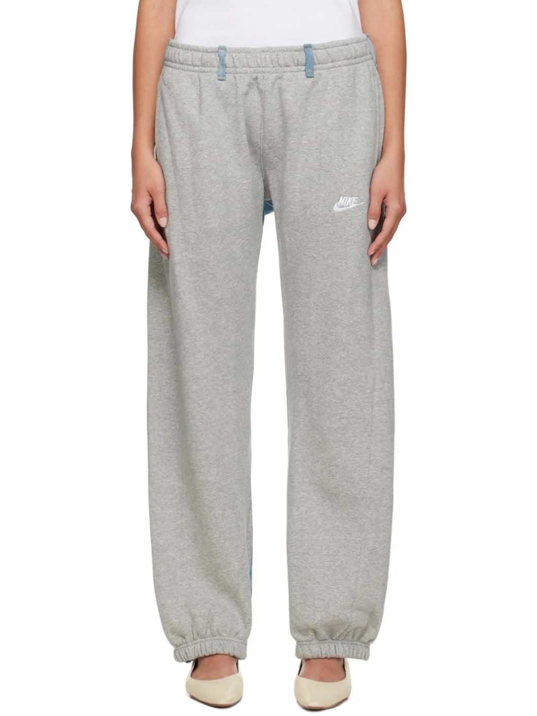 Gray & Blue Overjogging Jeans - 1