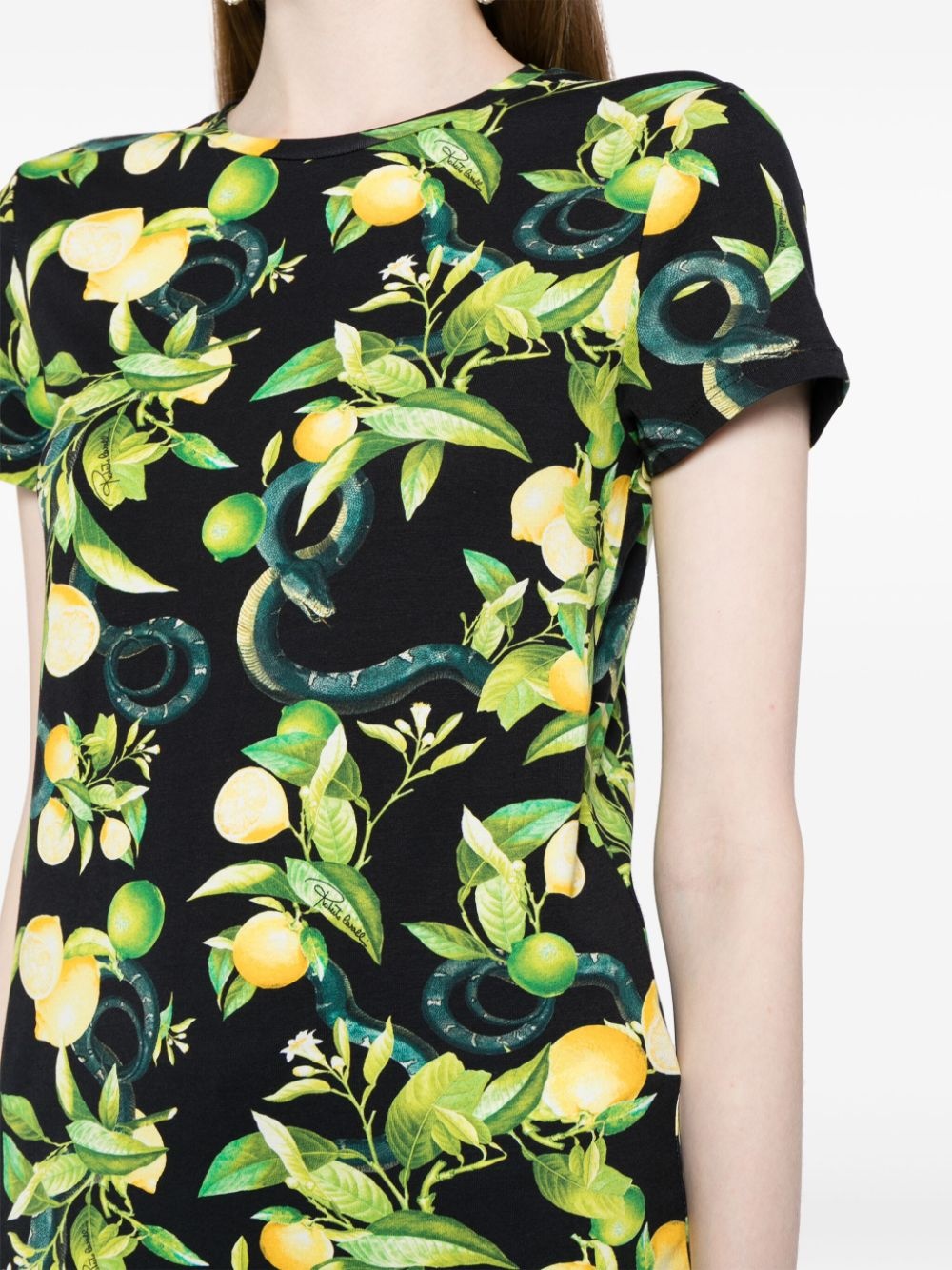 lemon-print short-sleeve T-shirt - 5