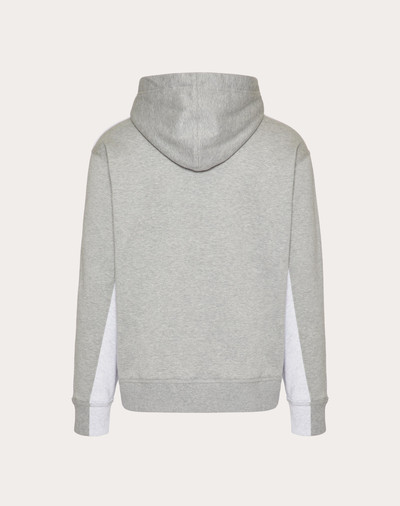 Valentino COTTON HOODED SWEATSHIRT WITH ROCKSTUD UNTITLED STUDS outlook