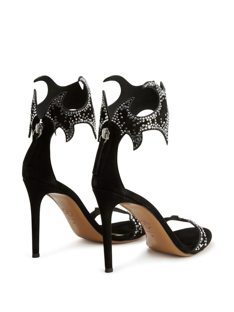 Betsy 105mm crystal-embellished sandals 3