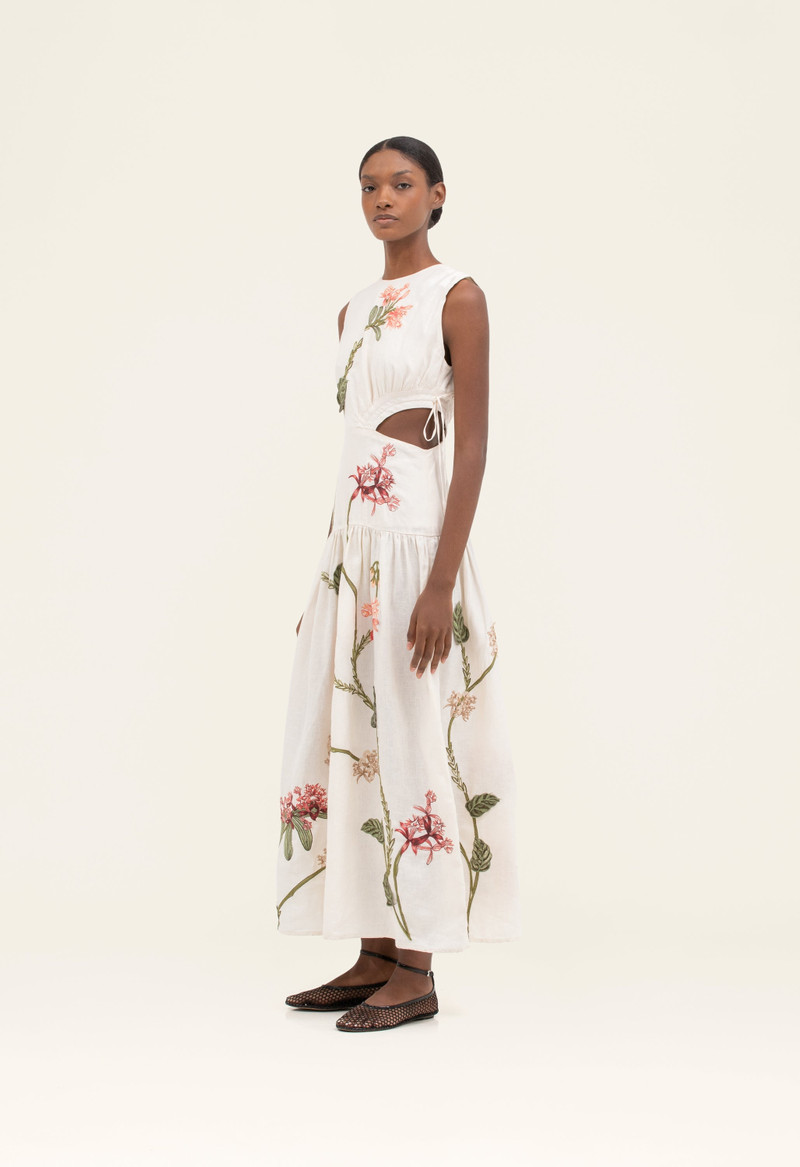 Otoño Orquidea Midi Dress 5