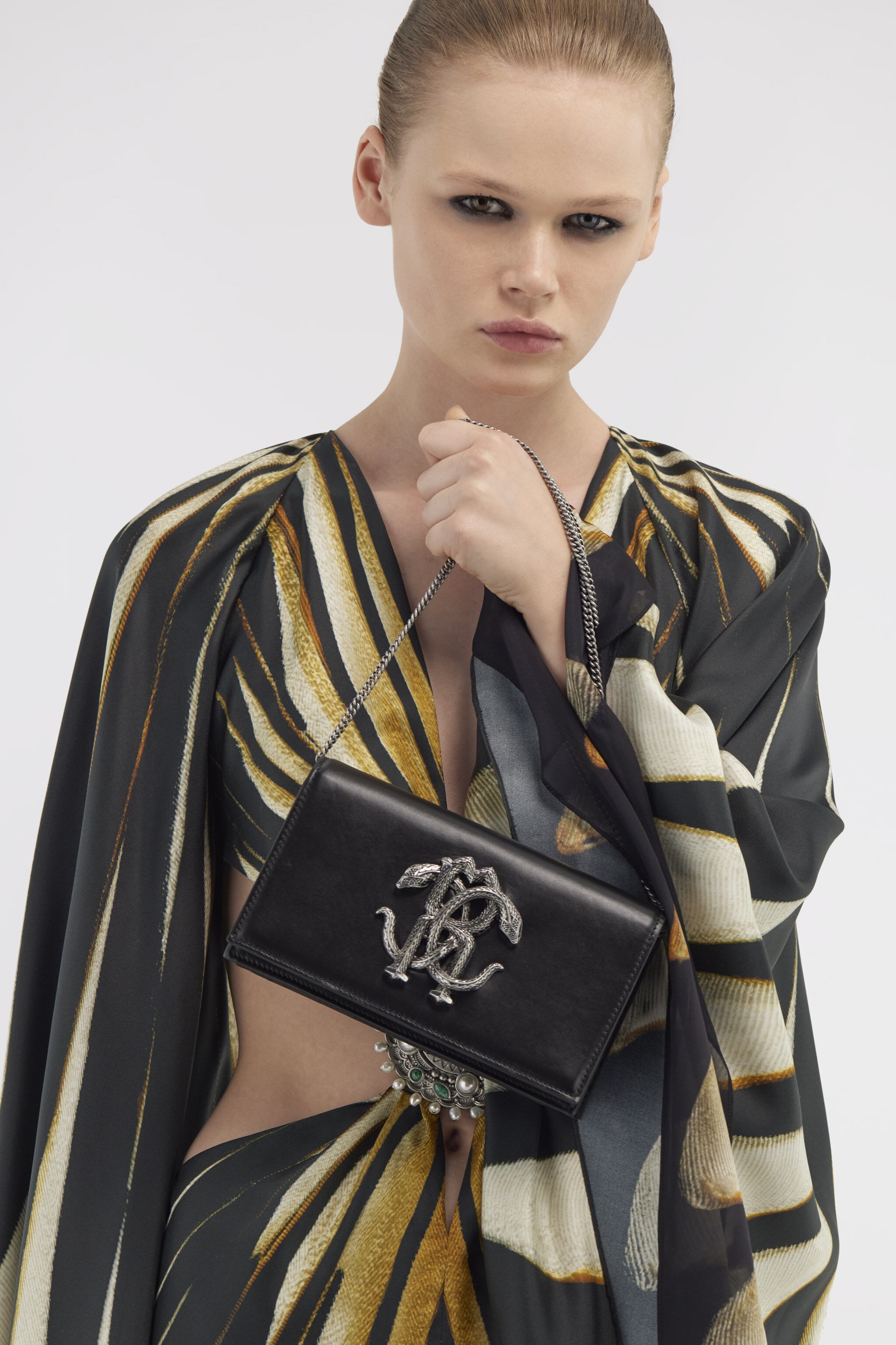 Mirror Snake Shoulder Bag - 2