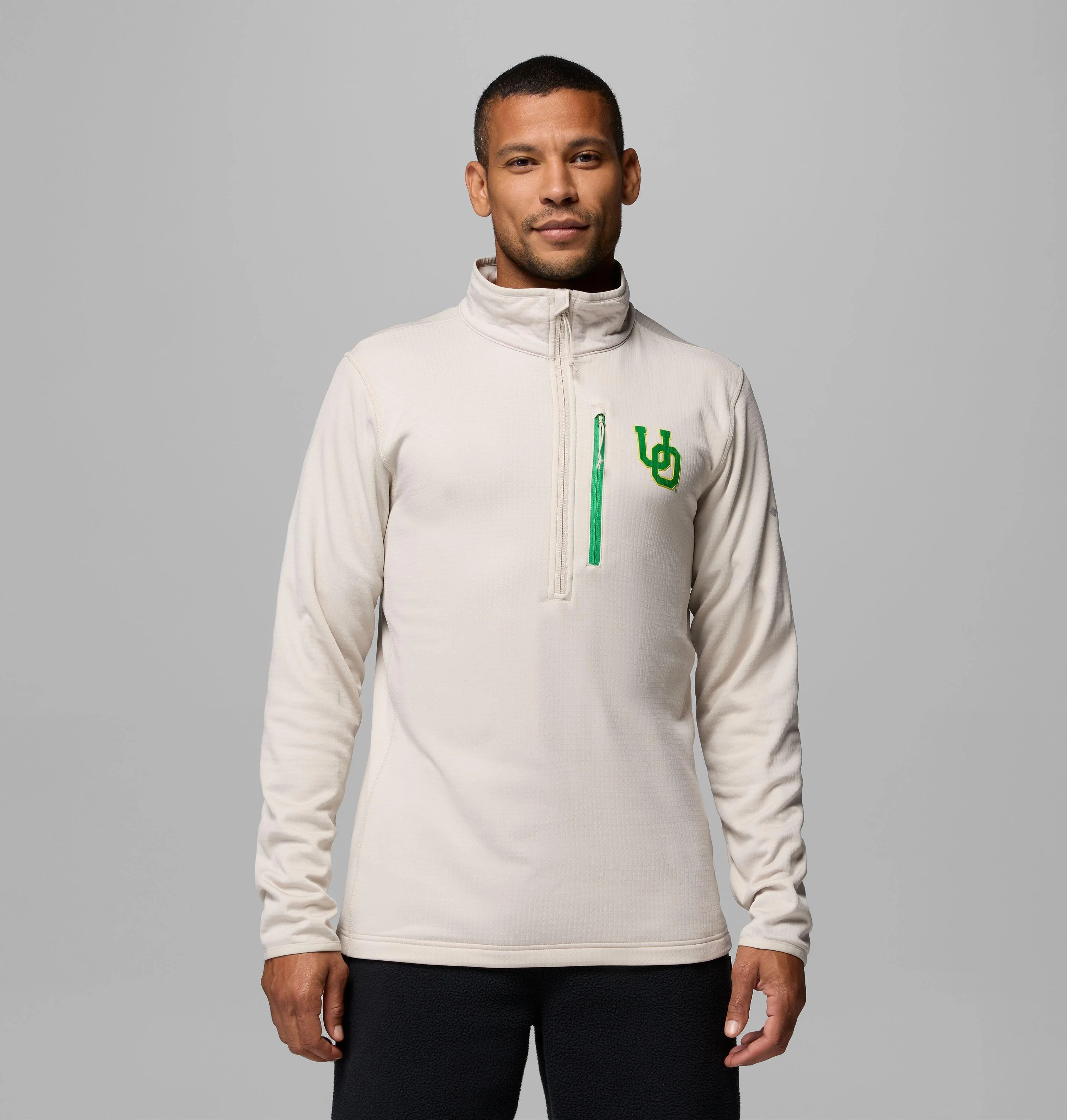Men's Collegiate Essential Hike Grid Fleece Half Zip - Oregon - 1