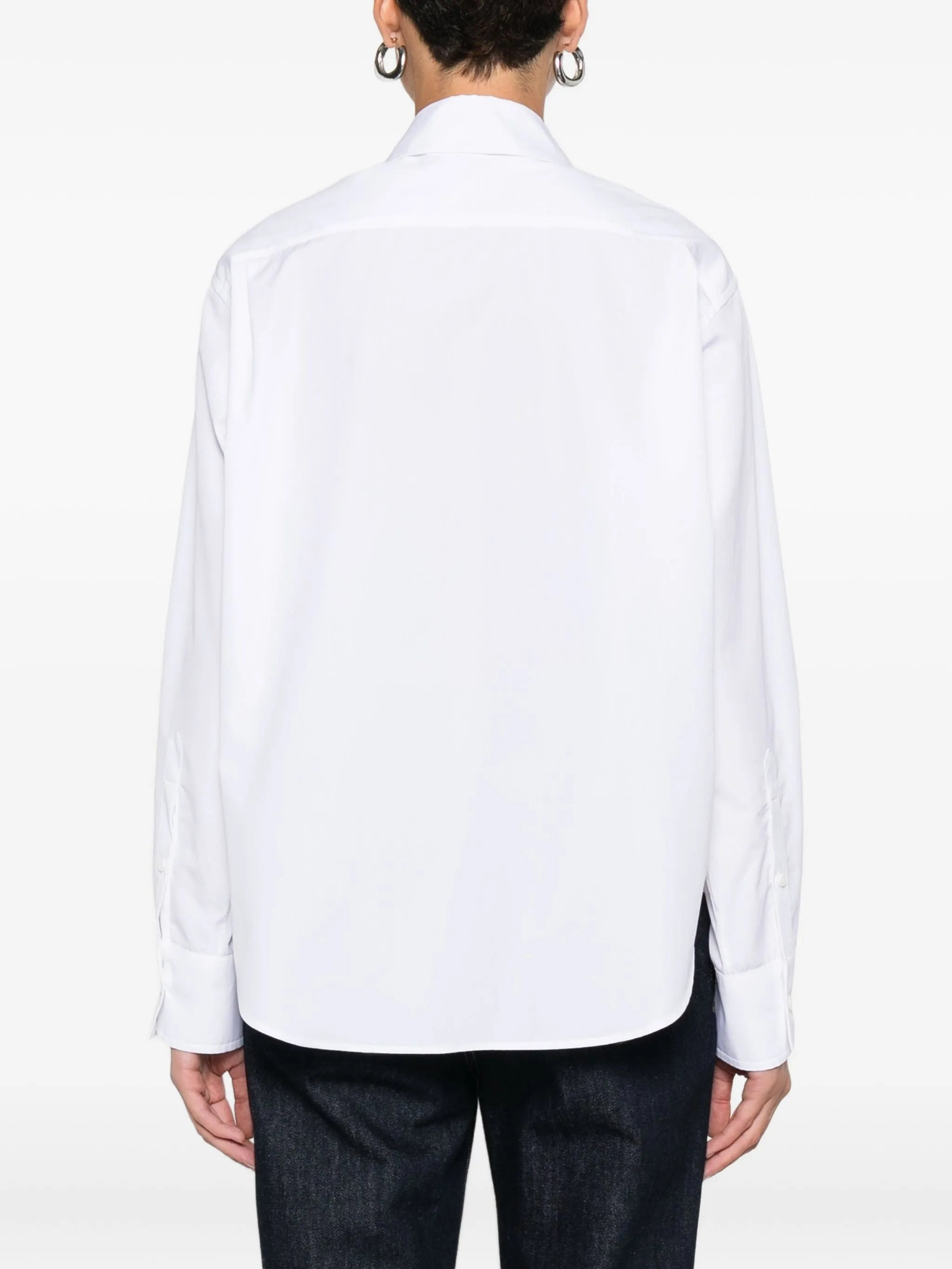 embellished-collar shirt - 4