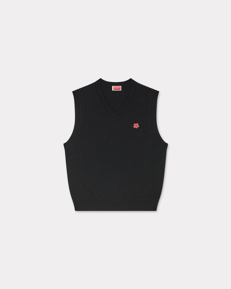 'Boke Flower' embroidered sleeveless jumper - 1