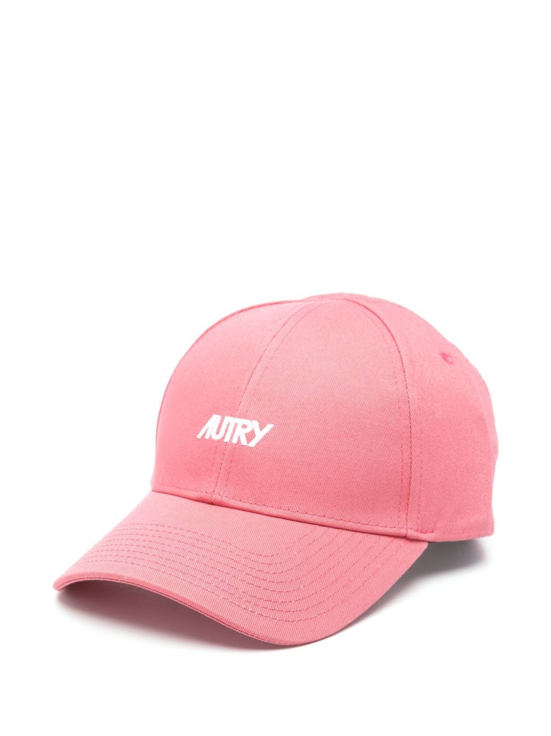 logo-embroidered cap 1