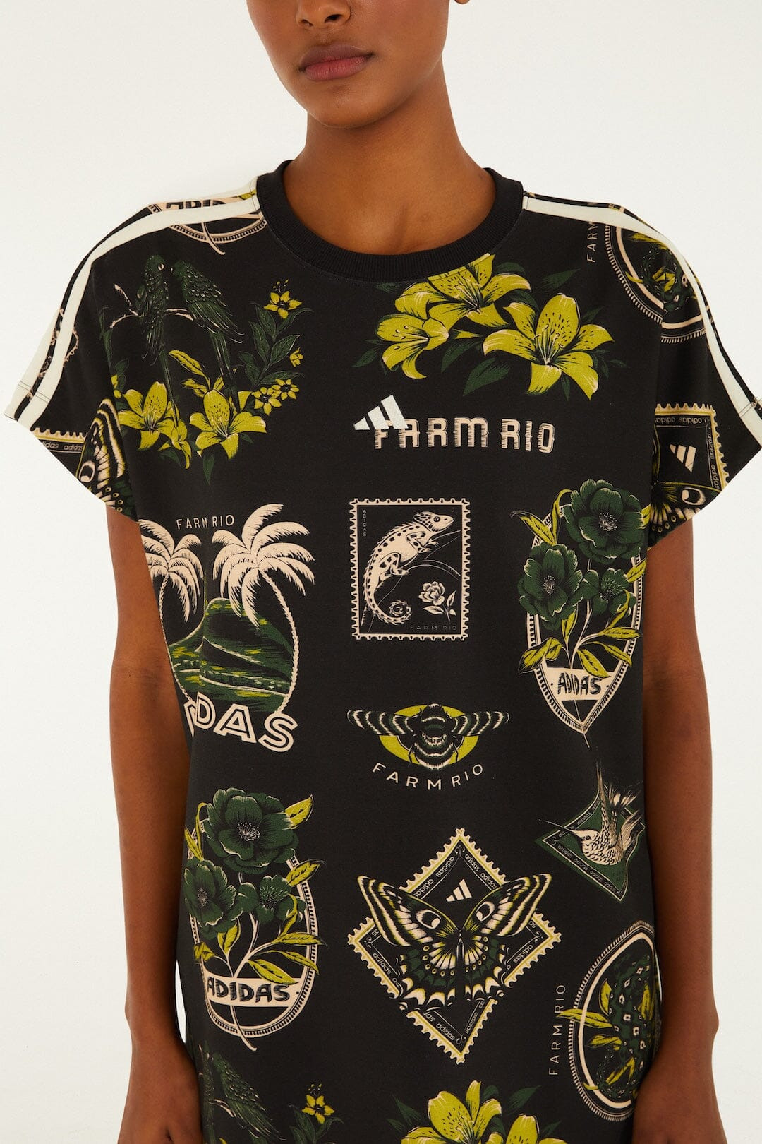 Label Garden Black Adidas T Dress - 2