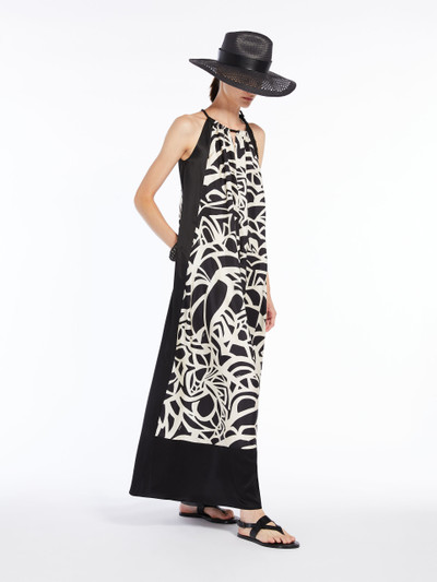 Max Mara LICENZA Printed silk halter neck dress outlook